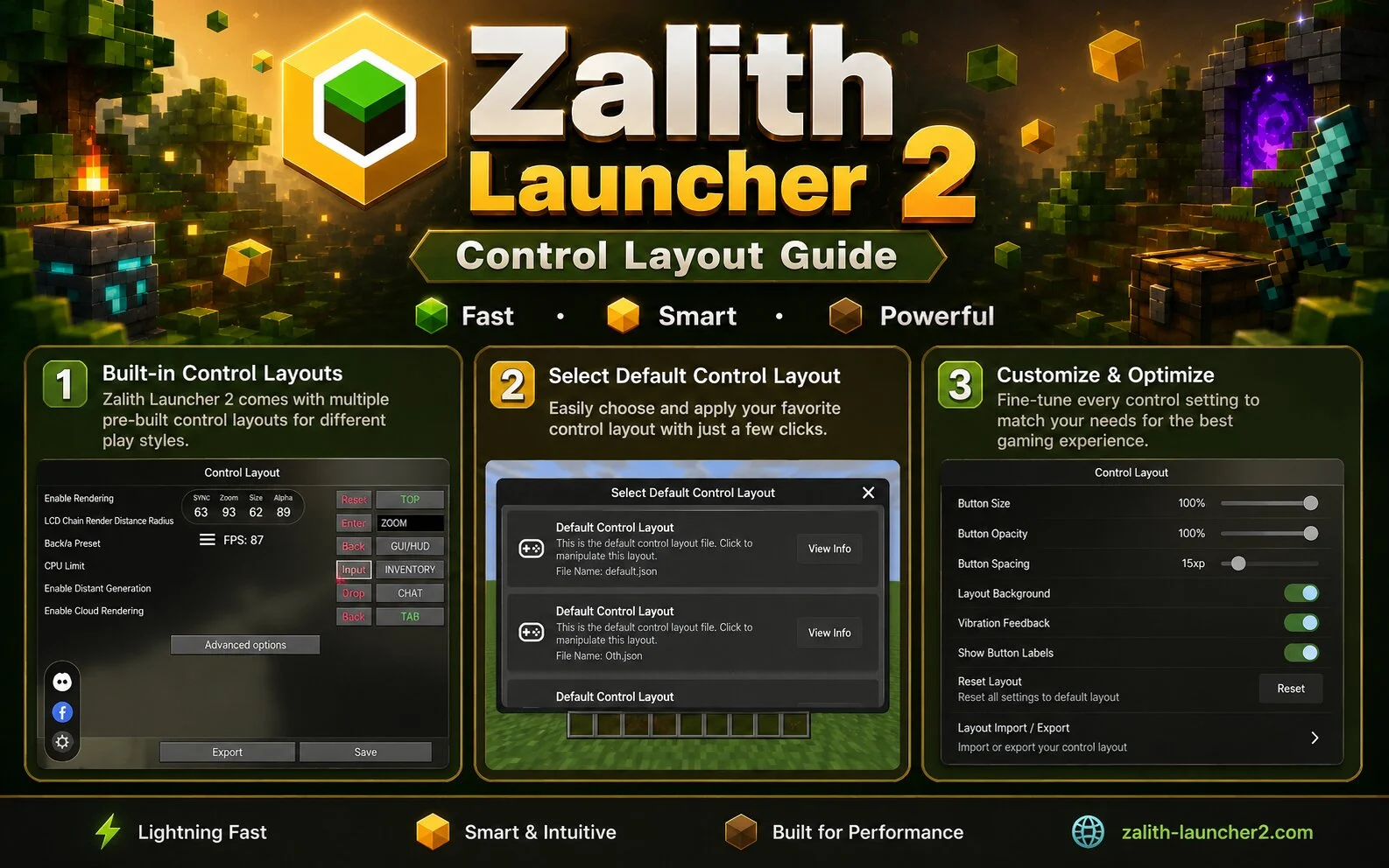Zalith Launcher 2 Control Layout