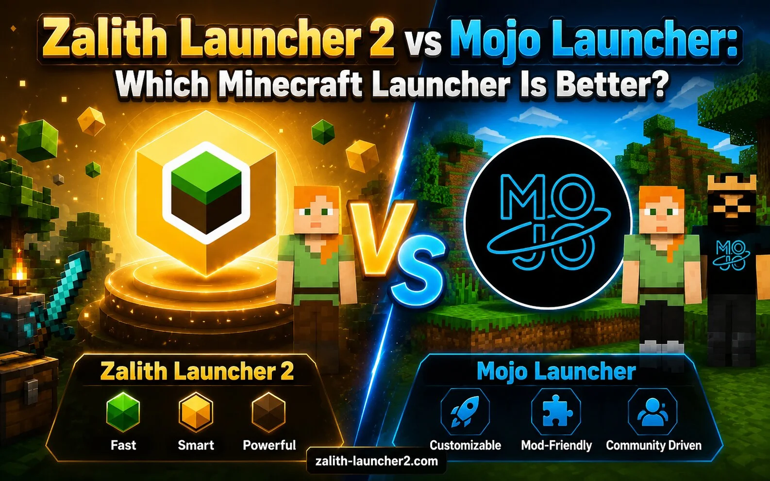 Zalith Launcher 2 vs Mojo Launcher